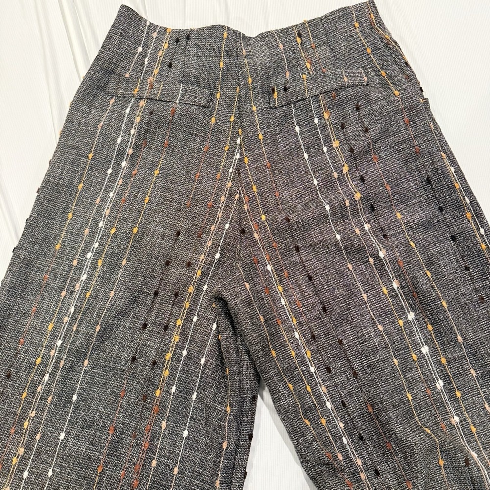 Eva Franco Anthropologie Striped Hepburn Pants Wide Leg High Rise Sz 12 - Picture 10 of 12